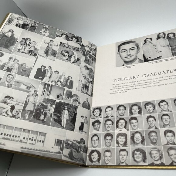 1950 Almanac Benjamin Franklin Junior High Vallejo, CA School Yearbook Vintage - Picture 10 of 14